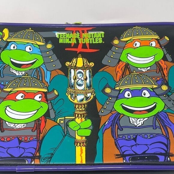 VTG Teenage Mutant Ninja Turtles 3 Movie Suitcase 1993 Vintage TMNT Rare HTF - Picture 2 of 10